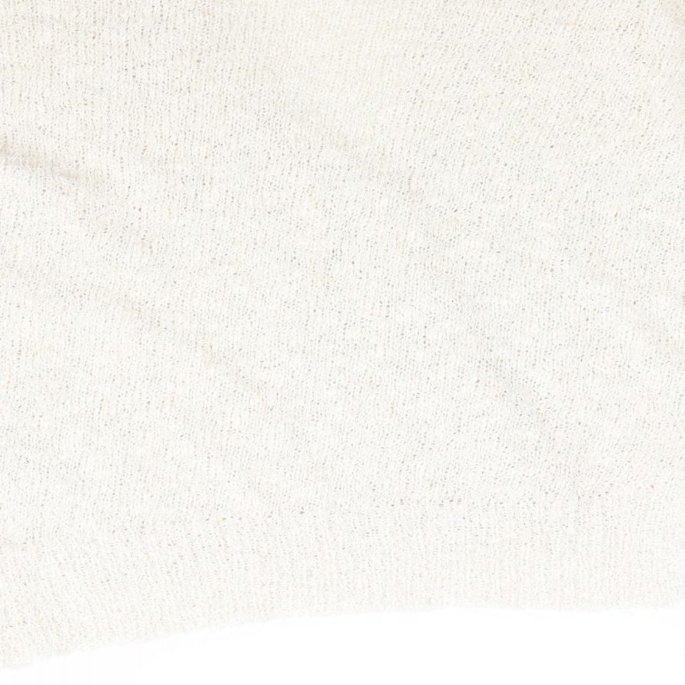 George Womens Ivory Round Neck  Polyester Cardigan Jumper Size 18   - Fluffy String Like finish