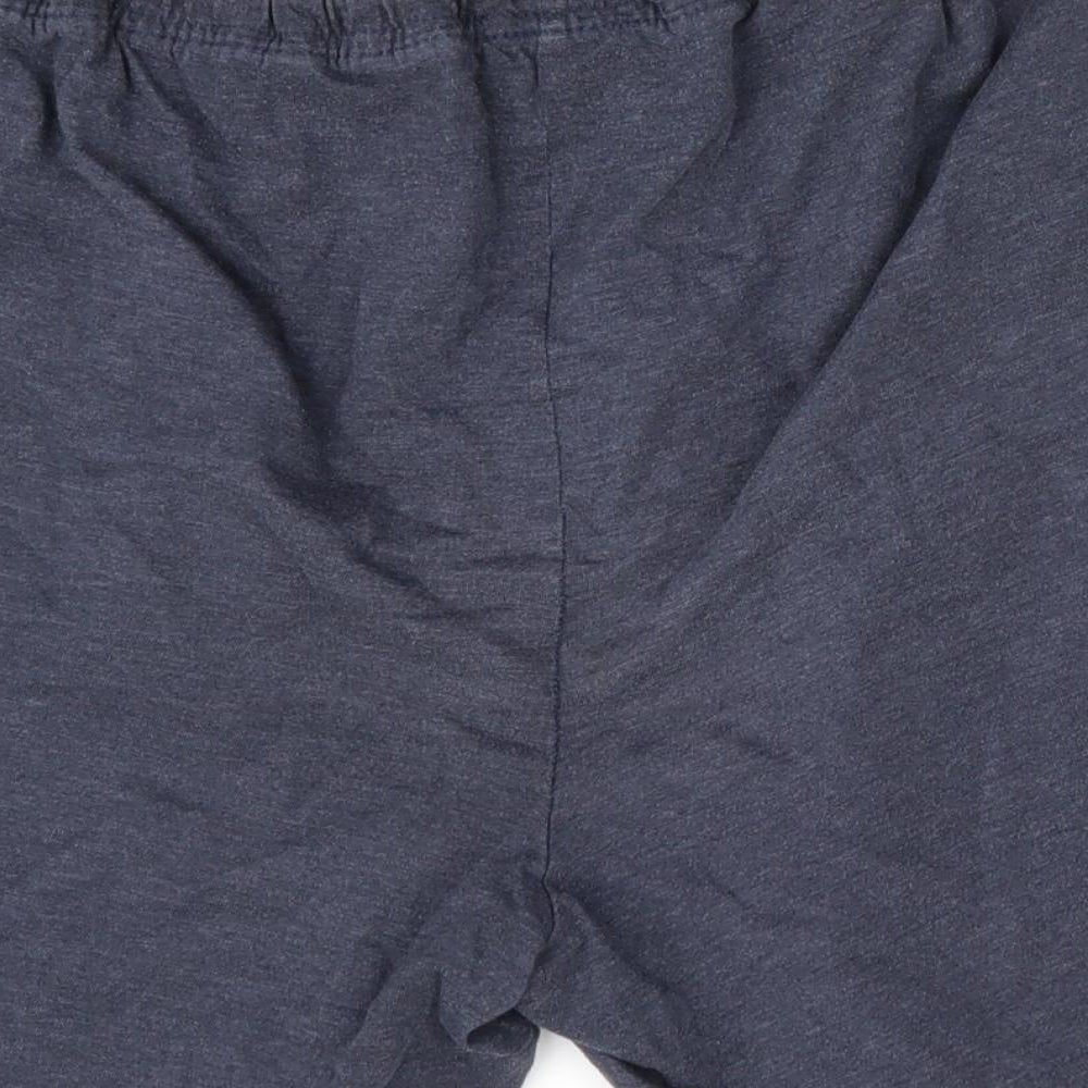 Debenhams Mens Blue Solid Cotton  Sleep Shorts Size M   - Blue Grey
