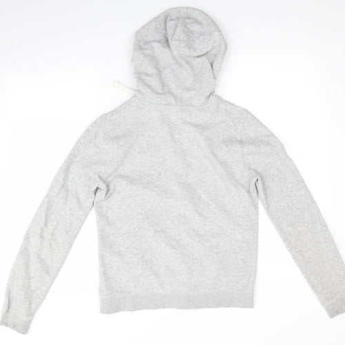 George Womens Grey  Cotton Full Zip Hoodie Size 8