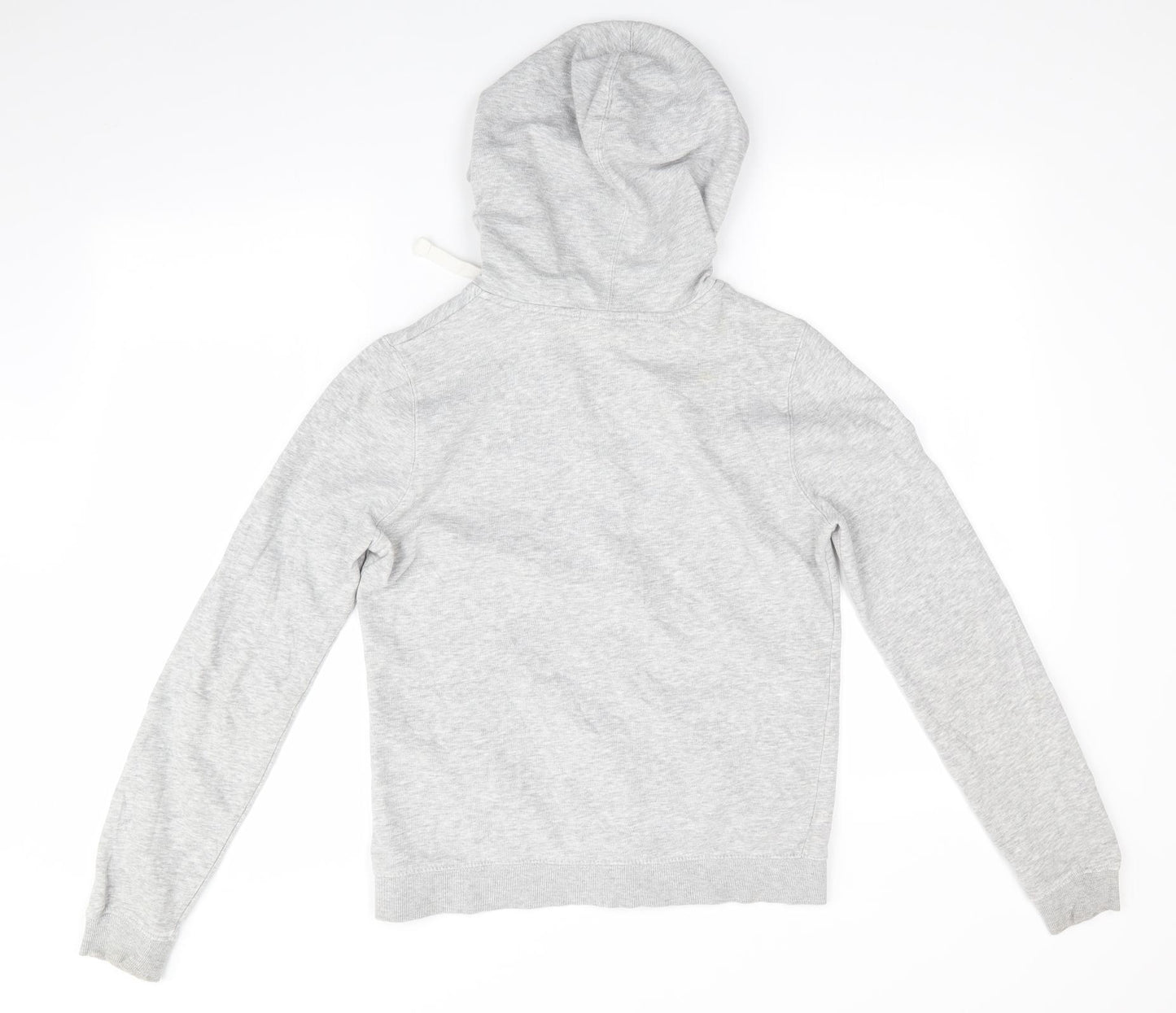 George Womens Grey  Cotton Full Zip Hoodie Size 8