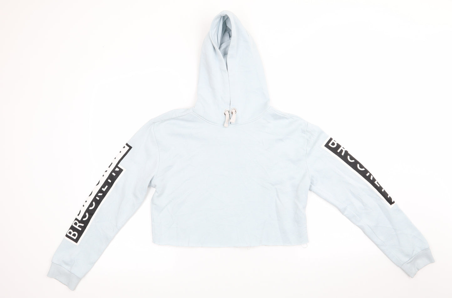 New Look 915 Generation Girls Blue  Polyester Pullover Hoodie Size 12-13 Years   - Pale Blue Brooklyn Cropped