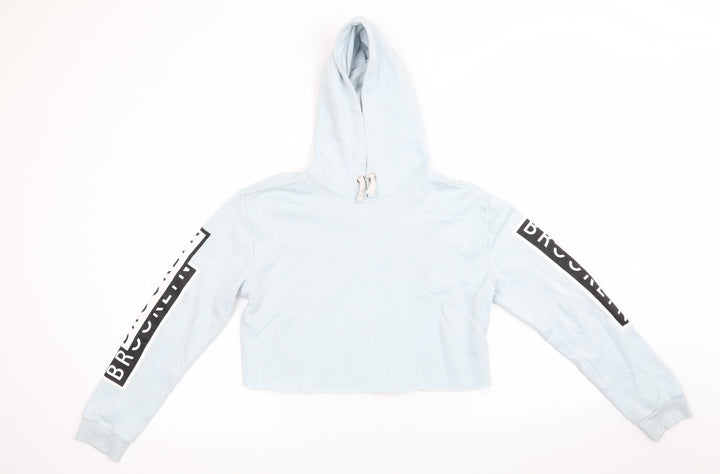 New Look 915 Generation Girls Blue  Polyester Pullover Hoodie Size 12-13 Years   - Pale Blue Brooklyn Cropped