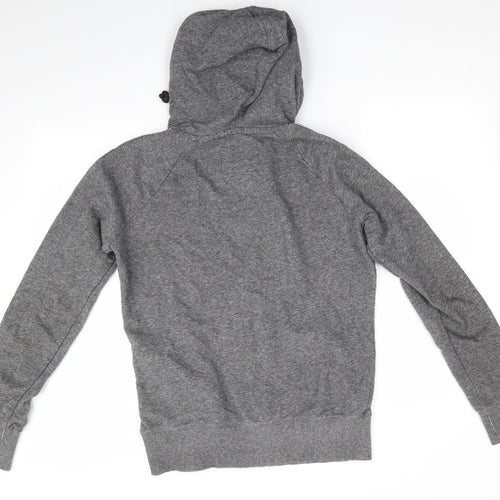 Superdry Mens Grey  Cotton Full Zip Hoodie Size S   - Superdry Athletic