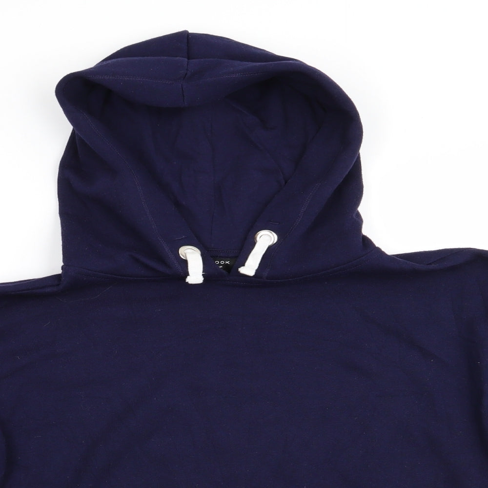 New Look 915 Generation Girls Blue Striped Polyester Pullover Hoodie Size 14-15 Years   - White Stripe