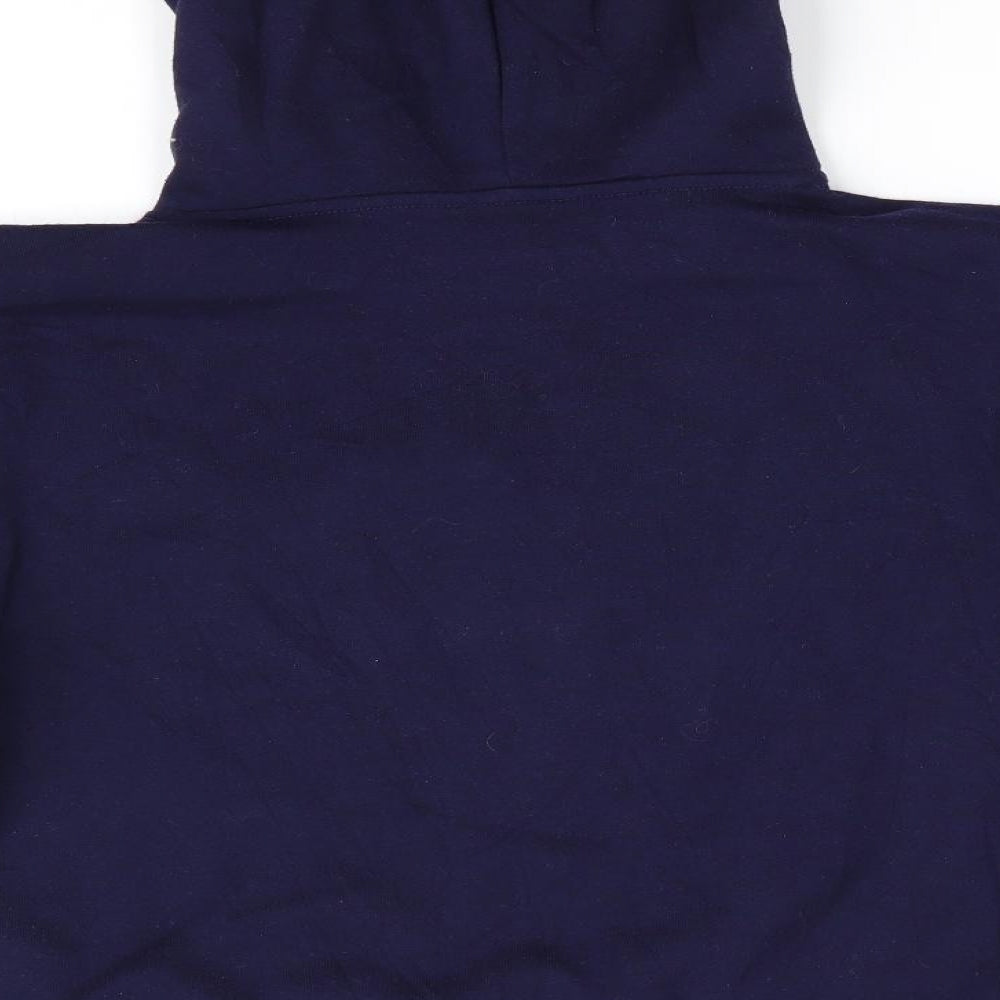 New Look 915 Generation Girls Blue Striped Polyester Pullover Hoodie Size 14-15 Years   - White Stripe