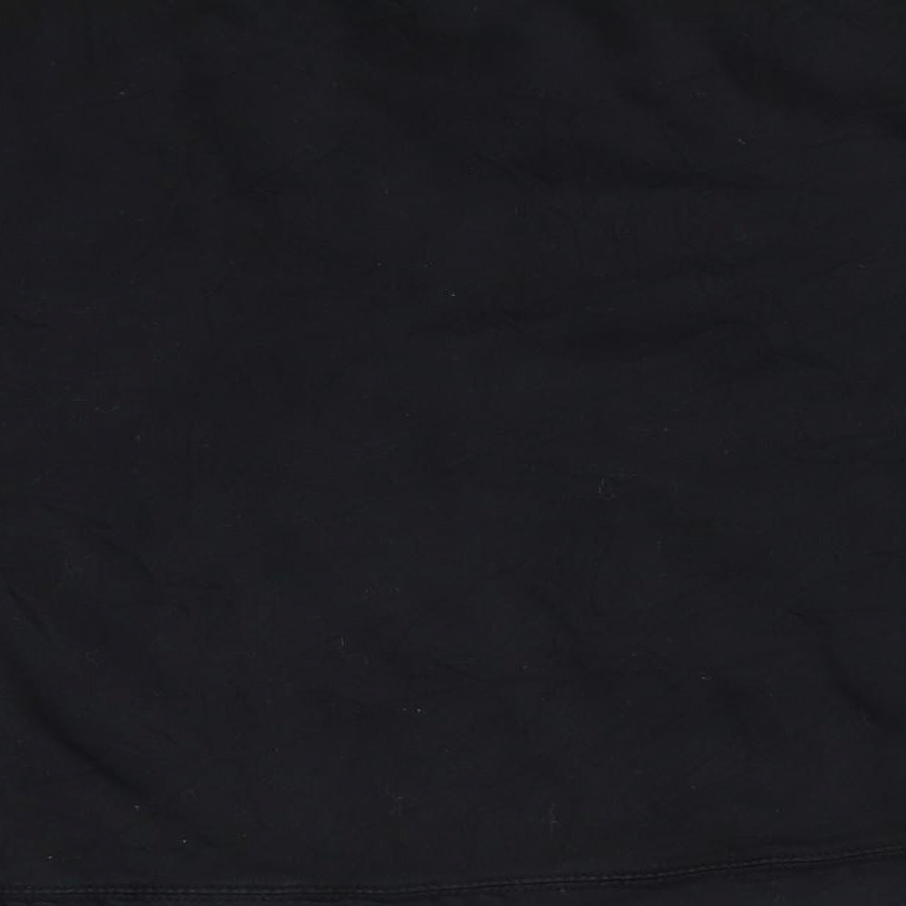 TU Womens Black  Cotton Pullover Sweatshirt Size 12