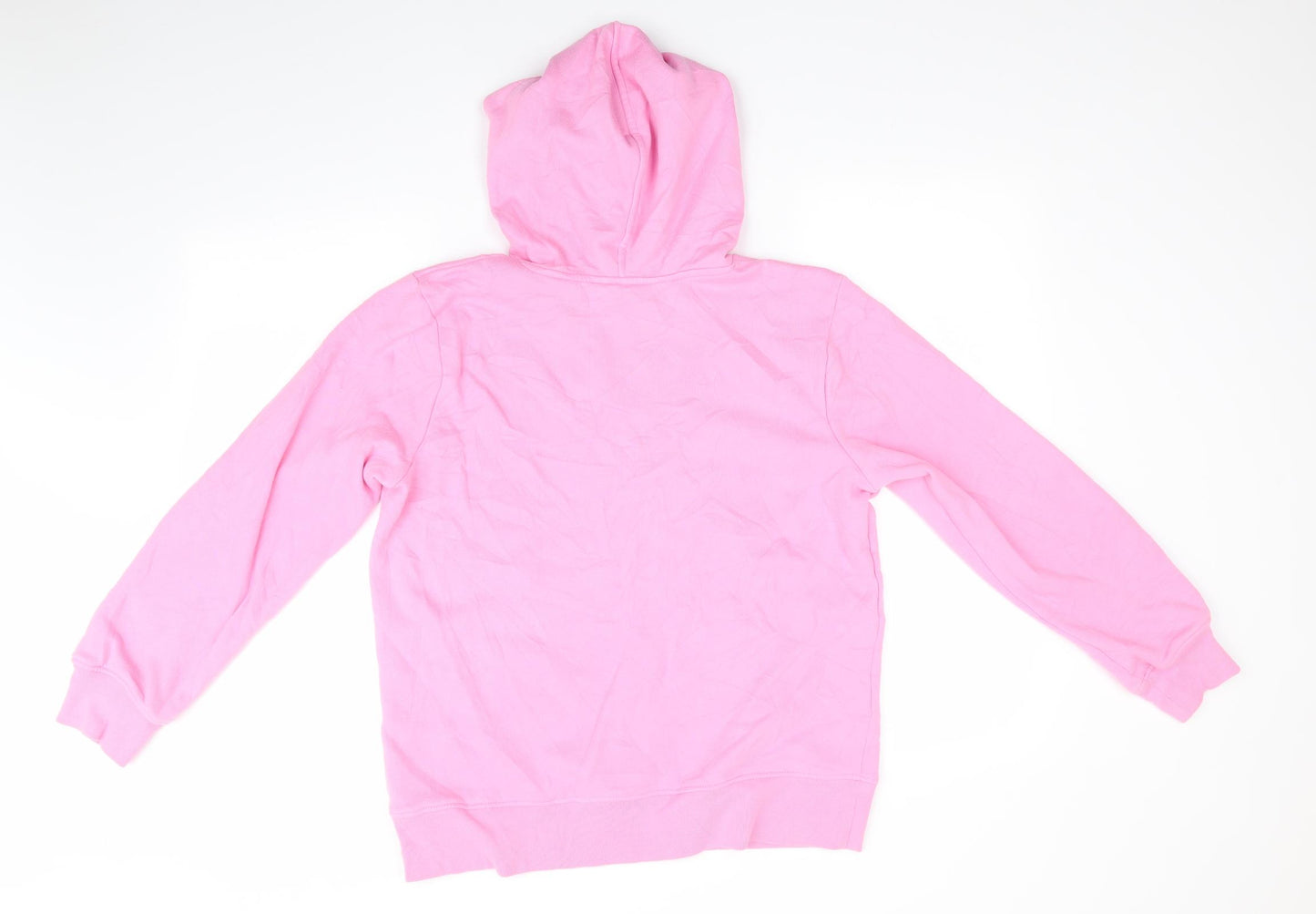 Marks and Spencer Womens Pink  Cotton Pullover Hoodie Size 12