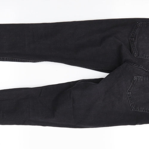 Denim Co Womens Black  Cotton Skinny Jeans Size 10 L27 in Regular