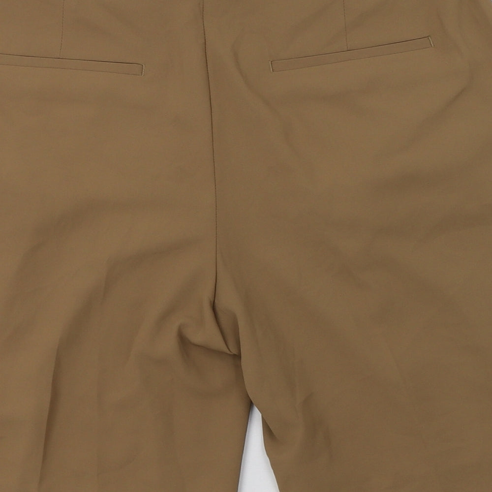 M&S Womens Beige  Polyester Chino Shorts Size 12 L9 in Regular