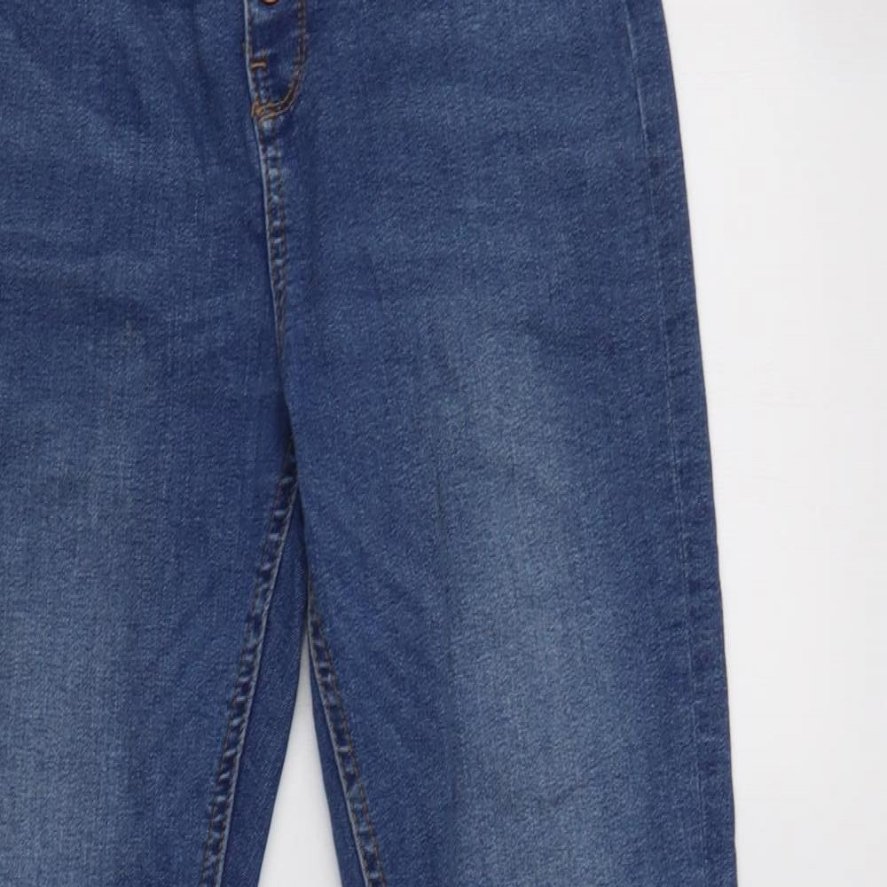 Primark Womens Blue  Cotton Skinny Jeans Size 12 L28 in Regular