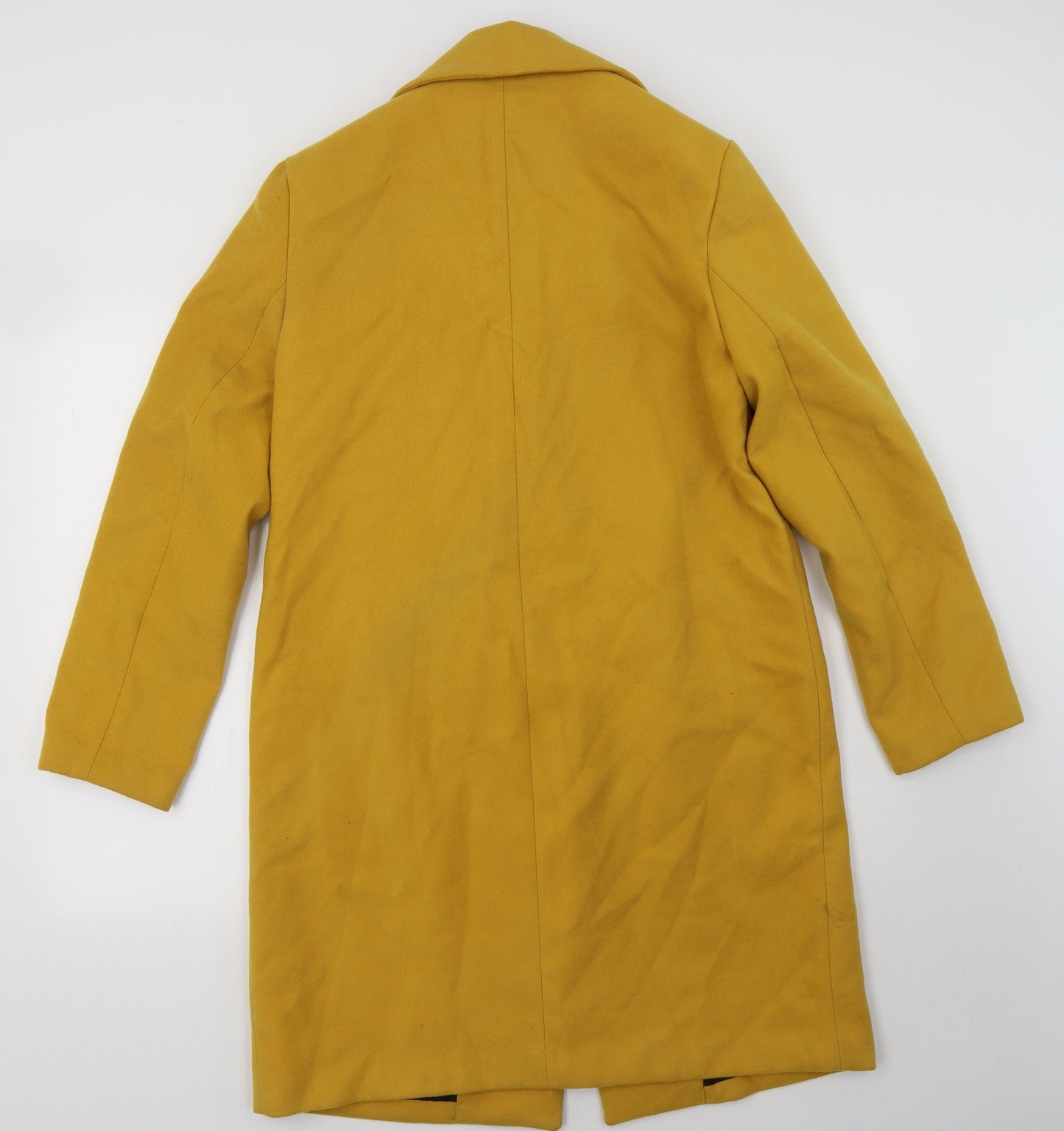 New Look Womens Yellow   Overcoat Coat Size 12