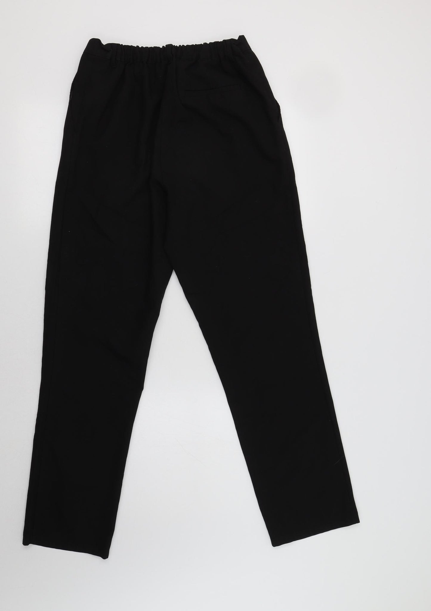 M&S Mens Black  Polyester Dress Pants Trousers Size 36 L29 in Regular