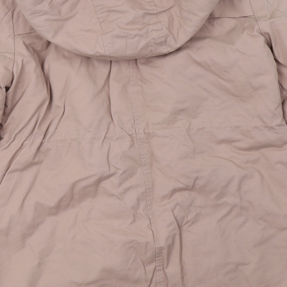 New Look Womens Pink   Parka Jacket Size 14