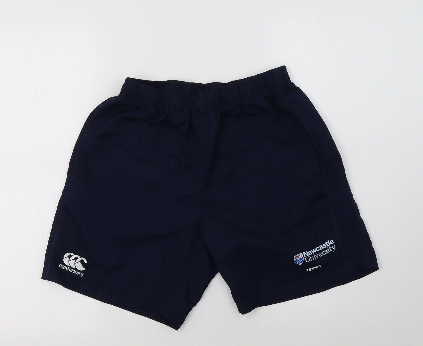 Canterbury Mens Blue  Polyester Sweat Shorts Size M L8 in Regular  - Newcastle University