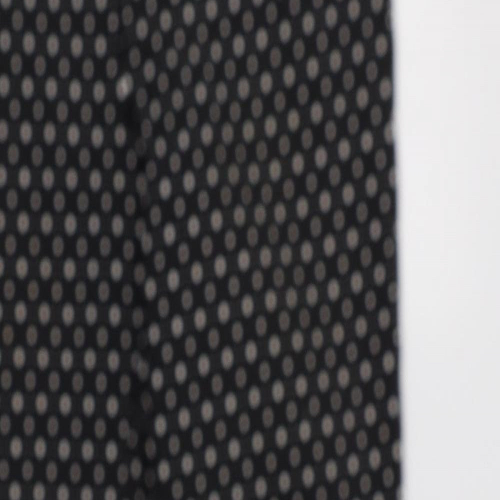 Dorothy Perkins Womens Black Polka Dot Viscose Trousers  Size 14 L28 in Regular