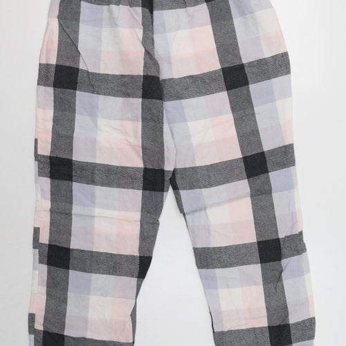 Nutmeg Womens Multicoloured Check Cotton  Pyjama Pants Size 14