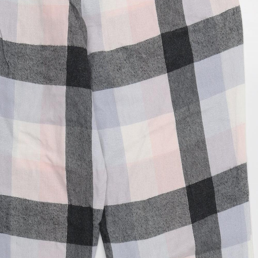 Nutmeg Womens Multicoloured Check Cotton  Pyjama Pants Size 14