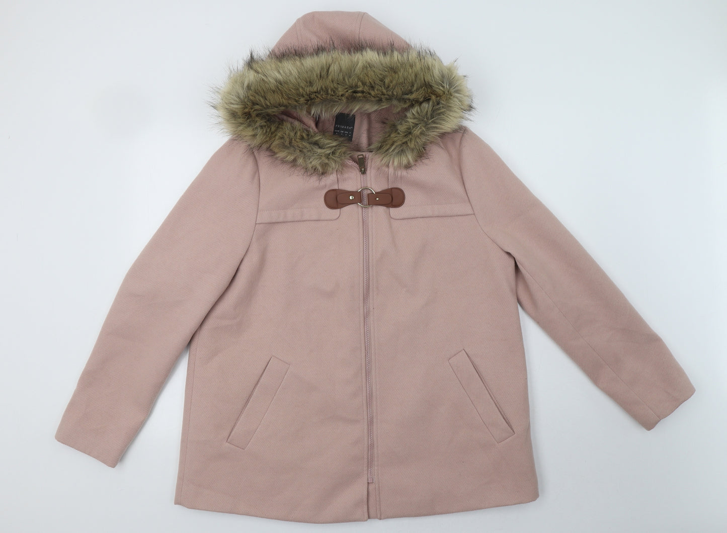 Primark Womens Pink   Overcoat Coat Size 16