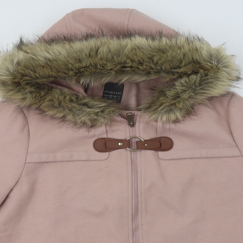 Primark Womens Pink   Overcoat Coat Size 16