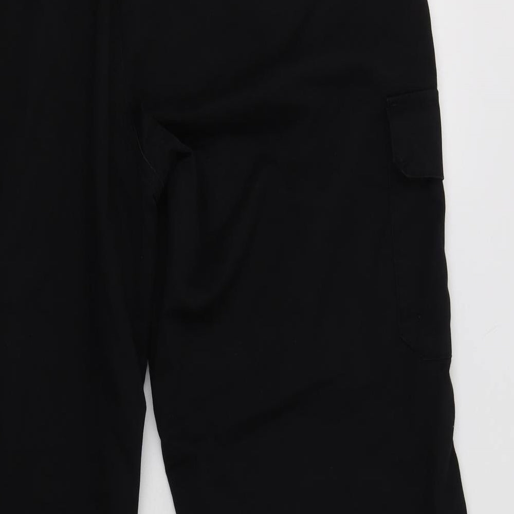 Black Knight Mens Black  Polyester Capri Trousers Size 39 L30 in Regular  - Workwear