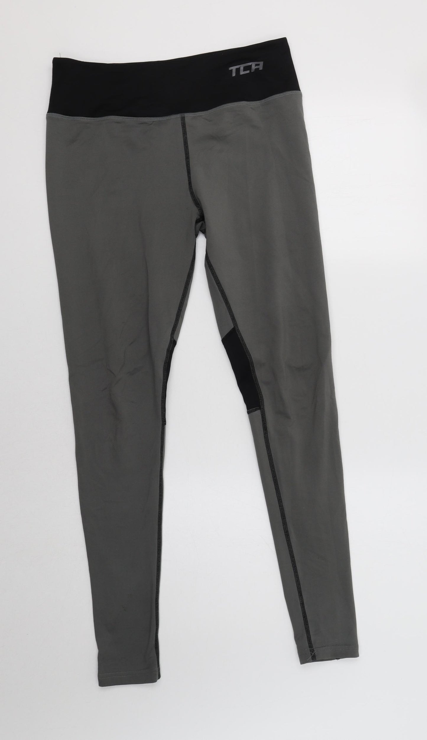 TCA Womens Grey  Polyester Compression Leggings Size M L29 in Regular
