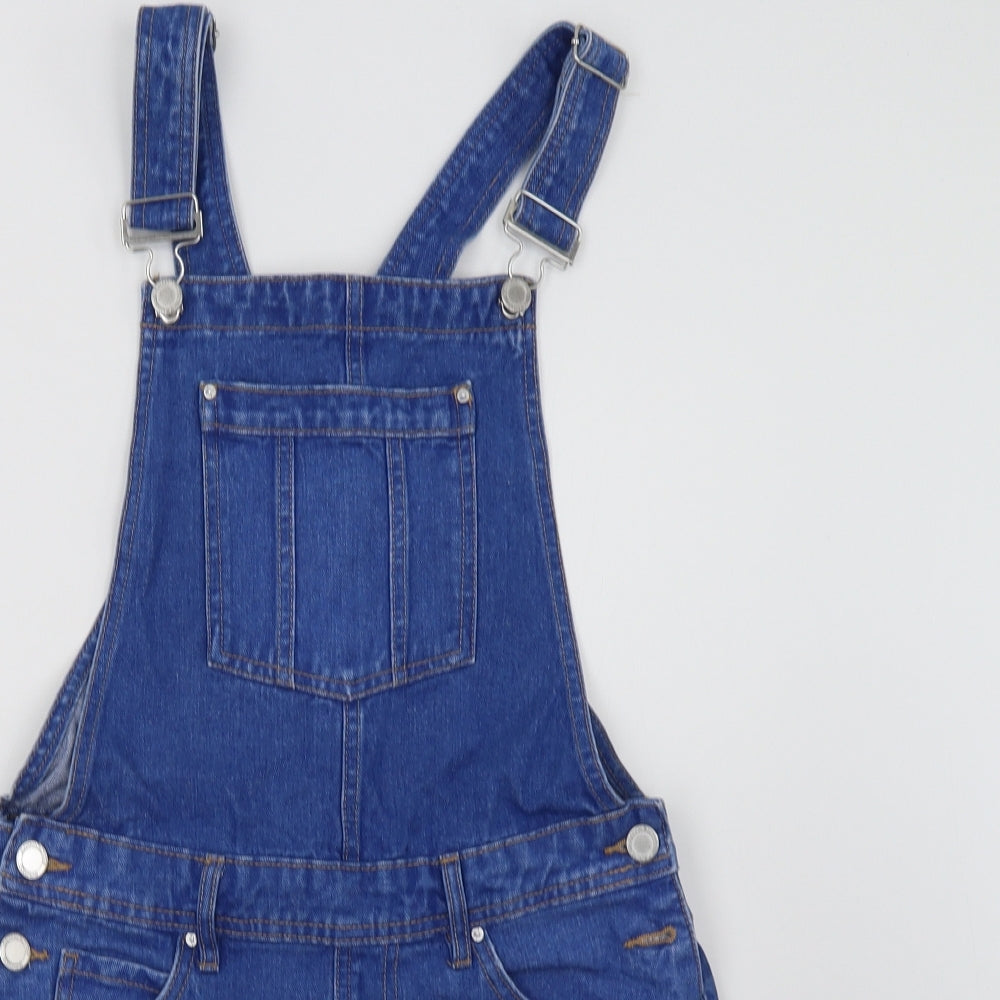 New Look Girls Blue  Cotton Dungarees Trousers Size 13 Years  Regular