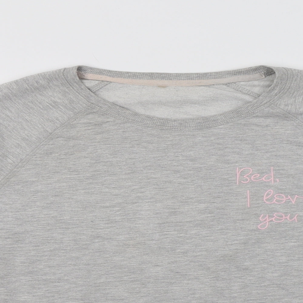 George Womens Grey  Cotton Pullover Sweatshirt Size 14