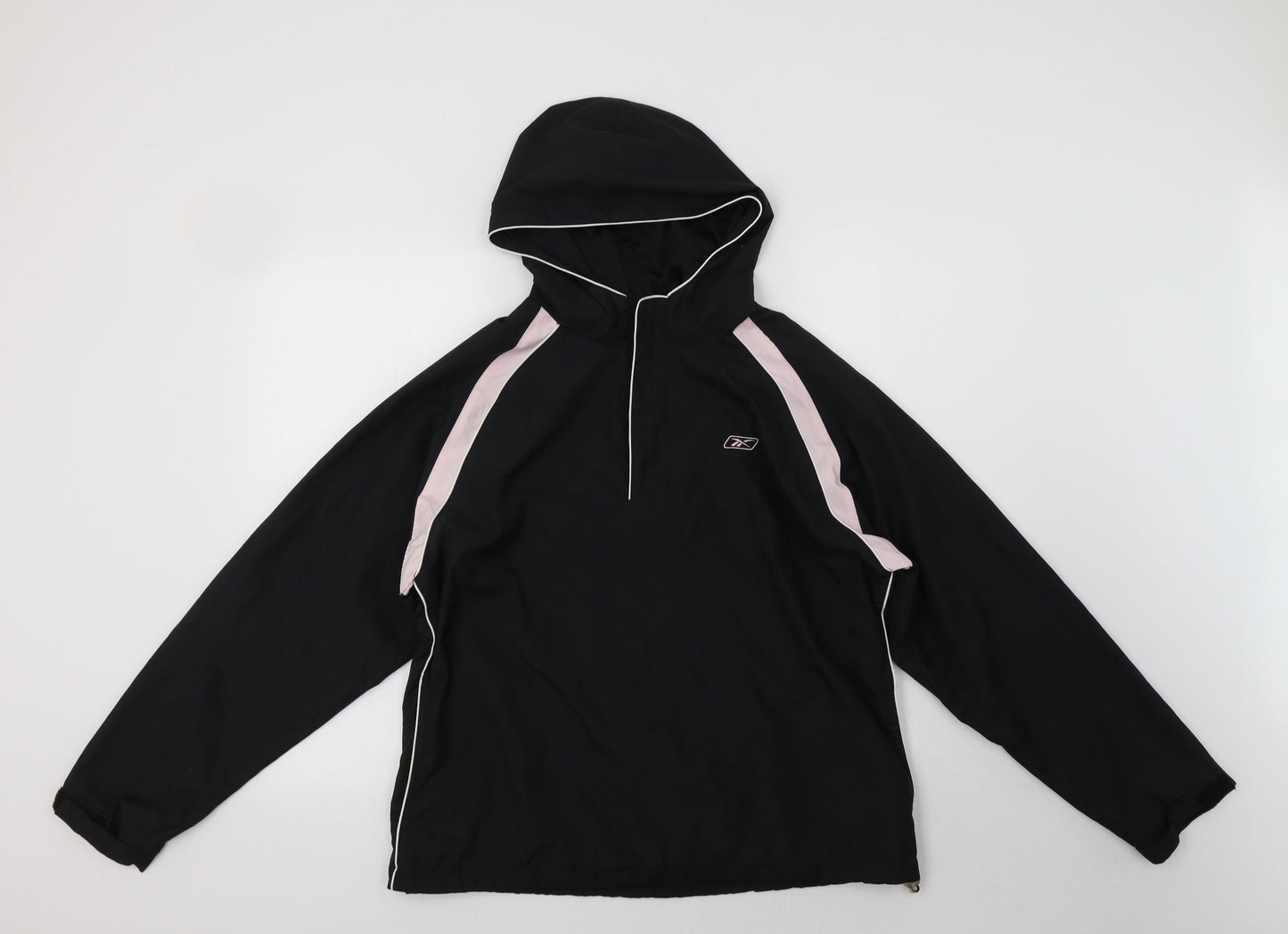 Reebok Womens Black   Windbreaker Jacket Size 14