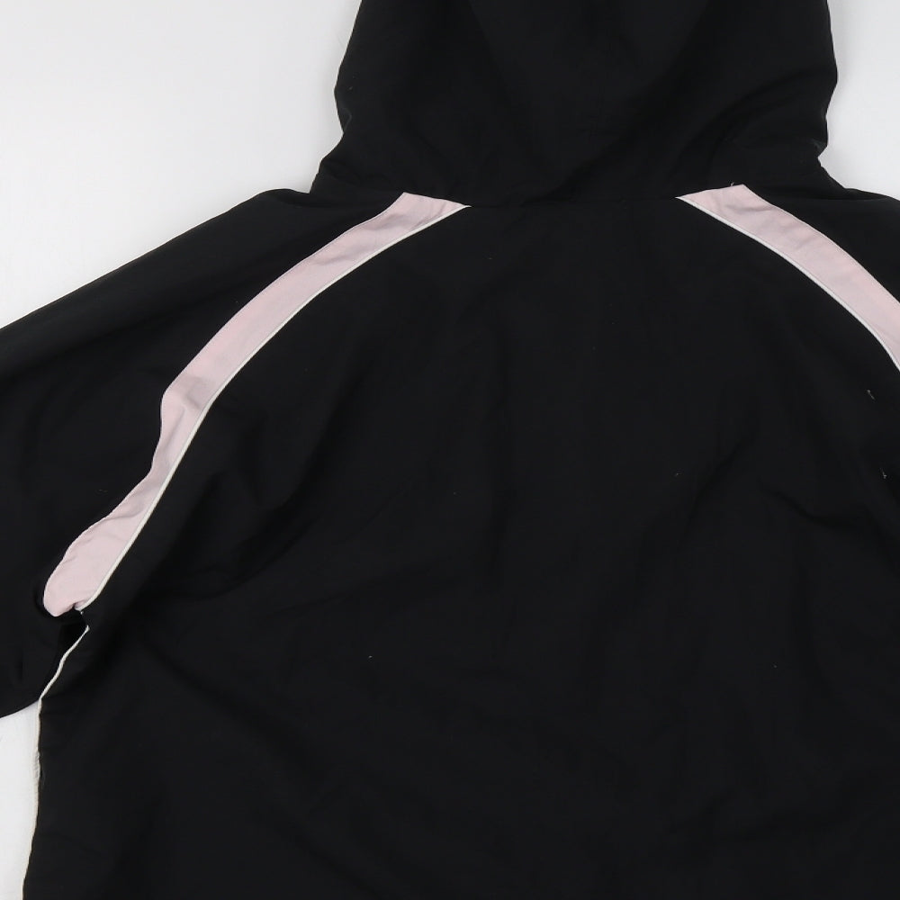 Reebok Womens Black   Windbreaker Jacket Size 14
