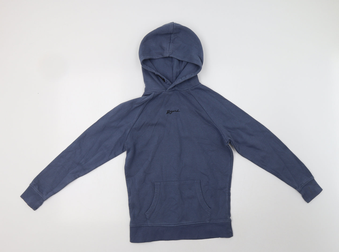 George Boys Blue  Cotton Pullover Hoodie Size 9-10 Years