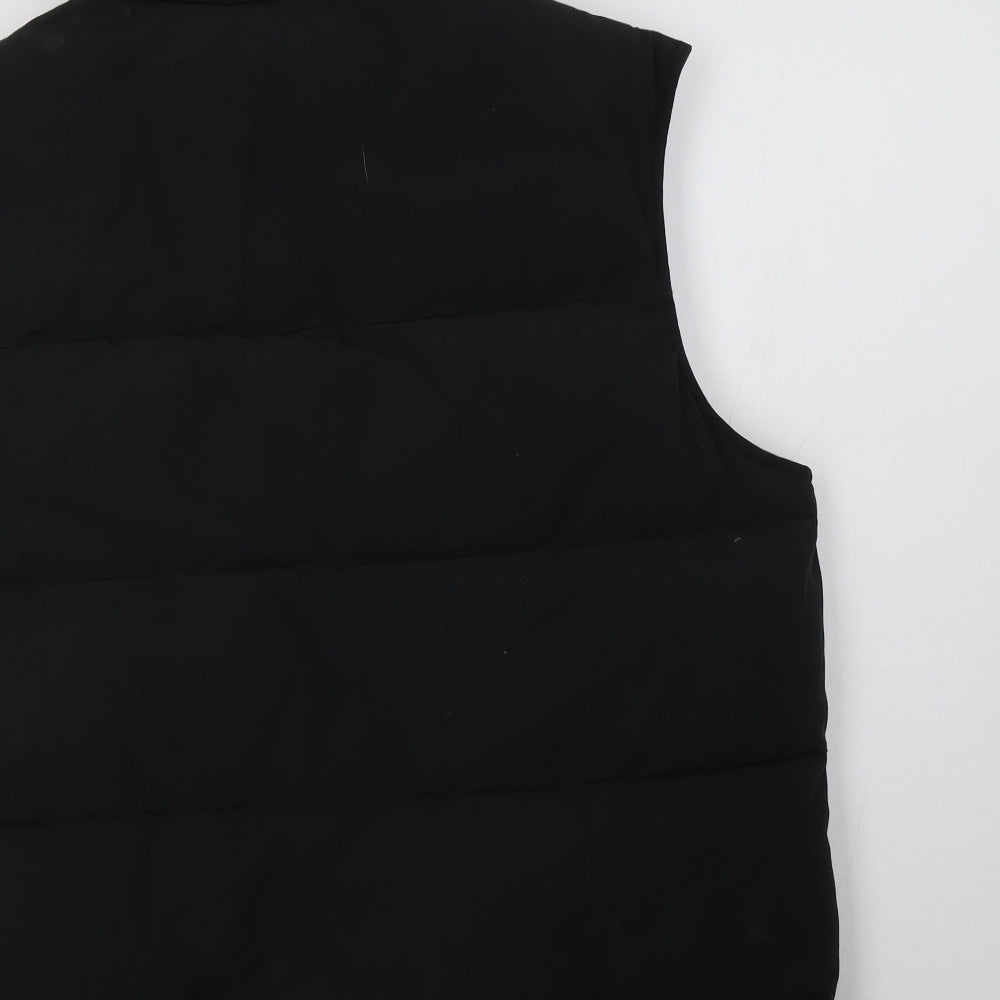 Zara Mens Black   Gilet Waistcoat Size L
