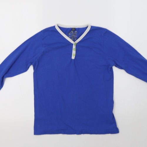 Urban Revival Boys Blue  Cotton Basic T-Shirt Size 9-10 Years V-Neck