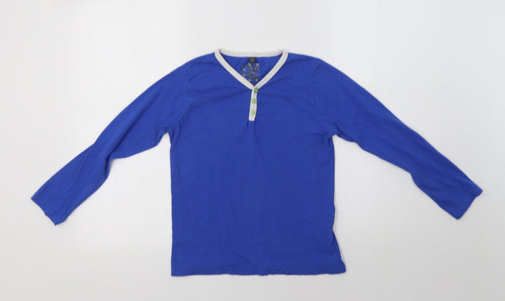 Urban Revival Boys Blue  Cotton Basic T-Shirt Size 9-10 Years V-Neck