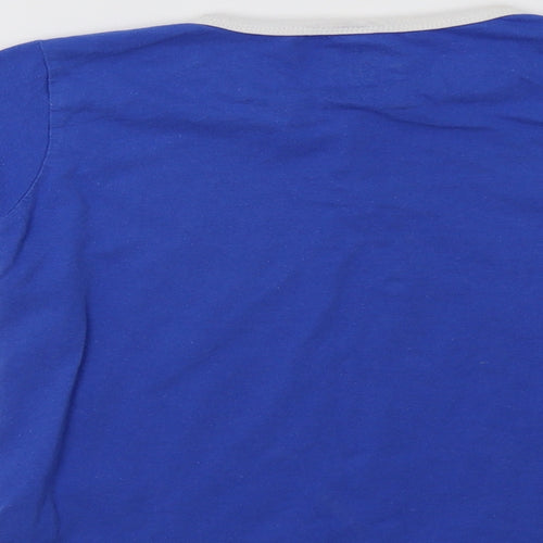 Urban Revival Boys Blue  Cotton Basic T-Shirt Size 9-10 Years V-Neck