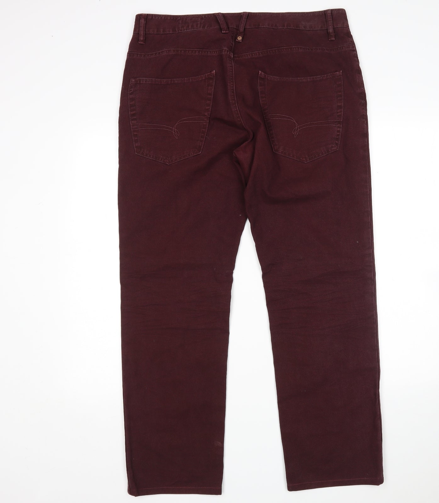 NEXT Mens Purple  Cotton Straight Jeans Size 34 L29 in Regular