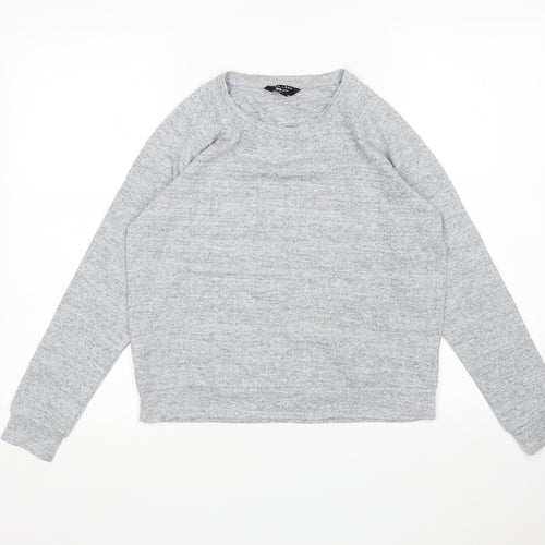 New Look Girls Grey  Polyester Pullover Sweatshirt Size 12-13 Years