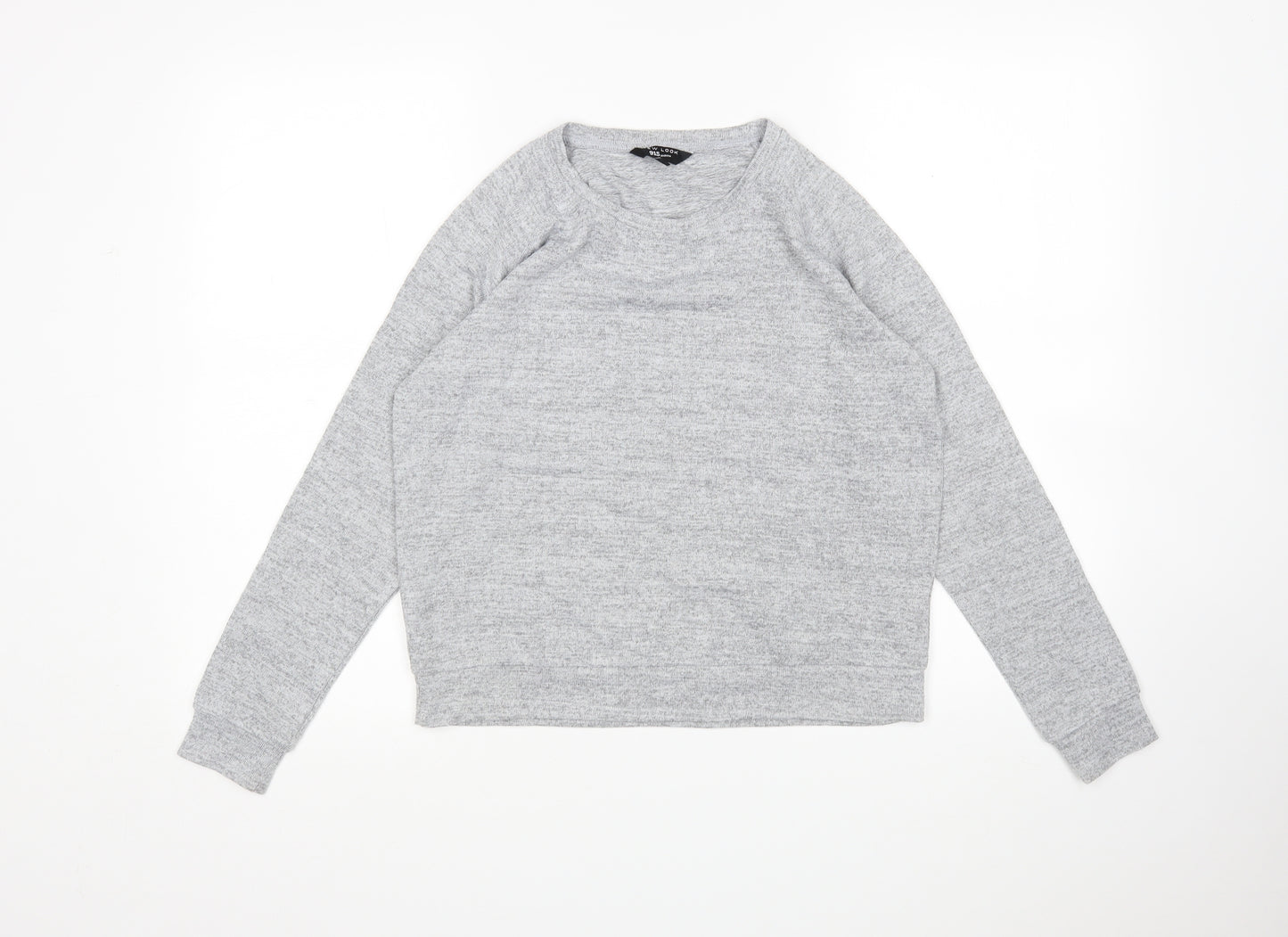 New Look Girls Grey  Polyester Pullover Sweatshirt Size 12-13 Years