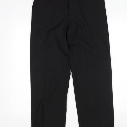 Preworn Mens Black  Polyester Trousers  Size 32 L30 in Regular