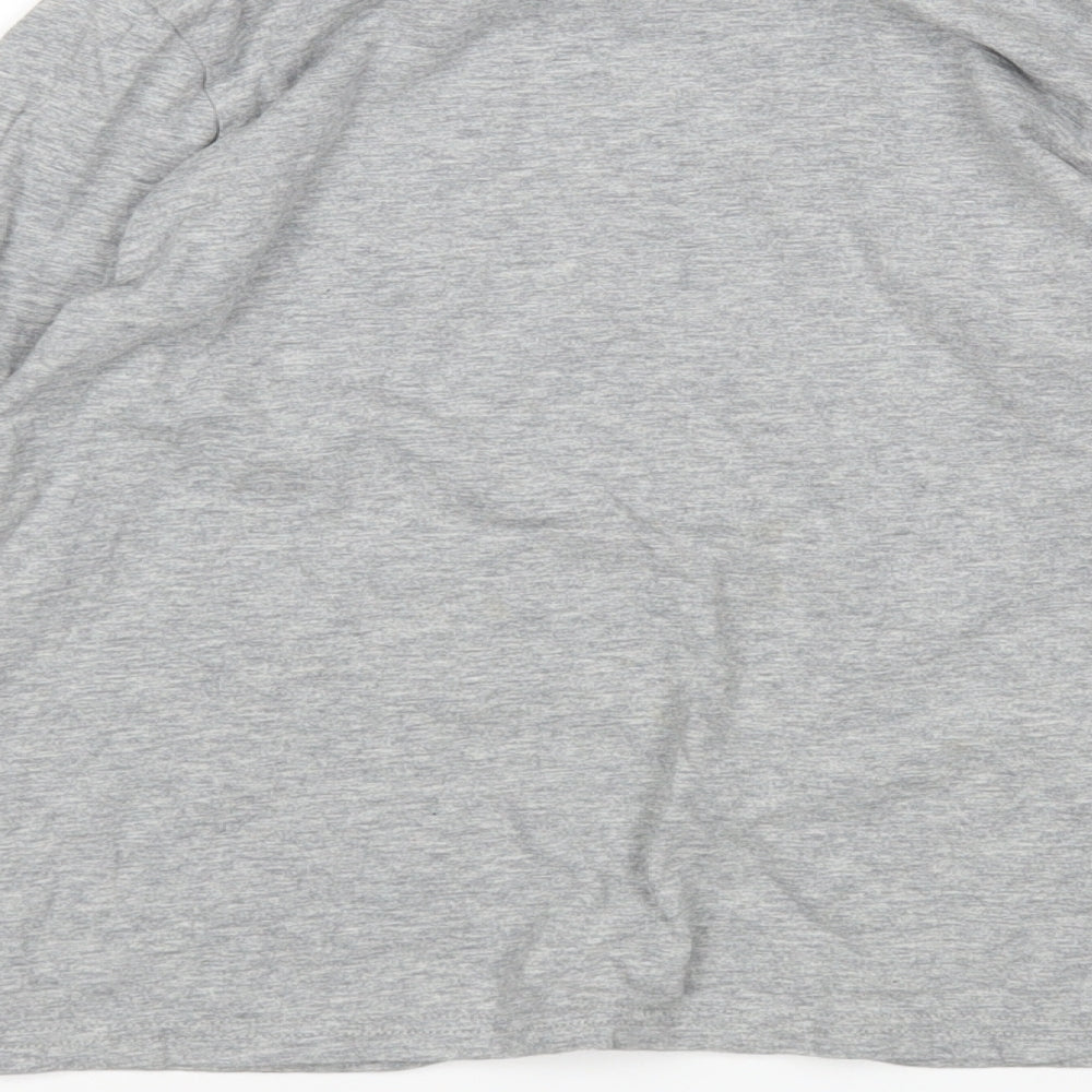 George Boys Grey  Cotton Basic T-Shirt Size 8-9 Years Round Neck  - PlayStation
