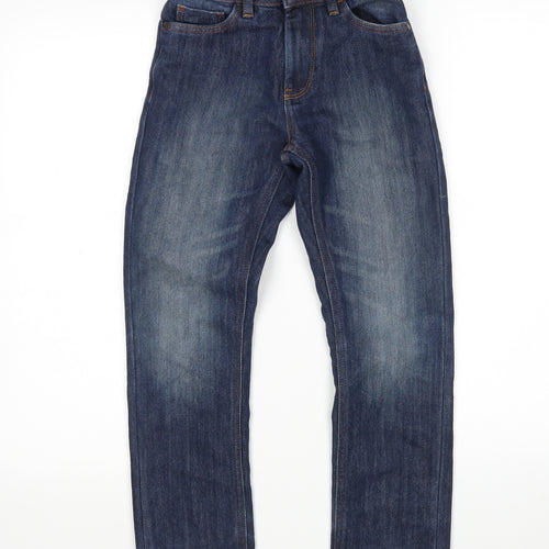 NEXT Boys Blue  Cotton Straight Jeans Size 9 Months  Regular