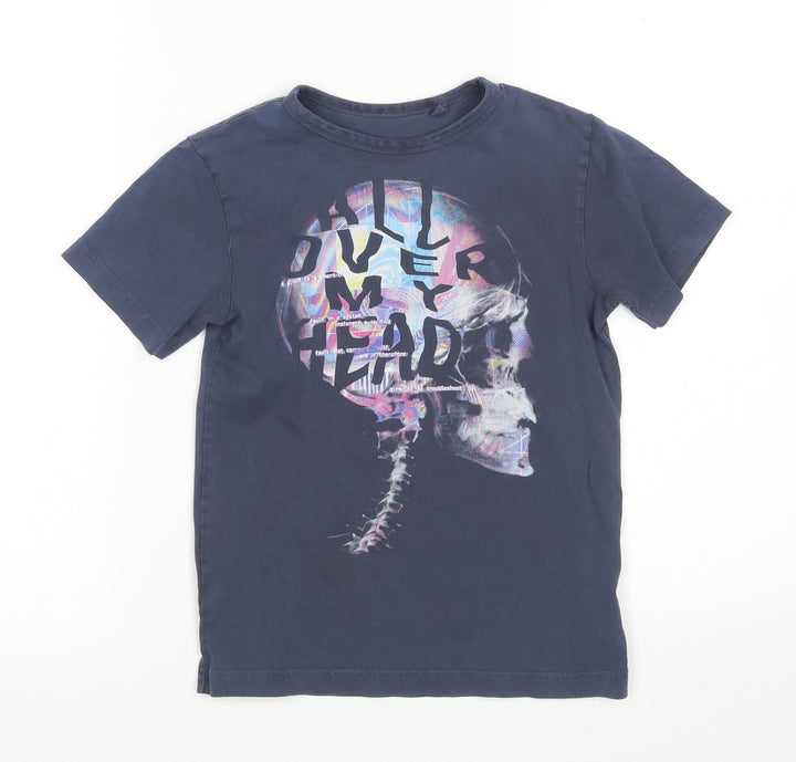 NEXT Boys Multicoloured  Cotton Basic T-Shirt Size 5 Years Round Neck