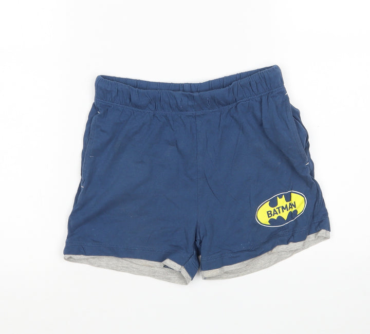 Sun City Boys Blue  Cotton  Sleep Shorts Size 8 Years