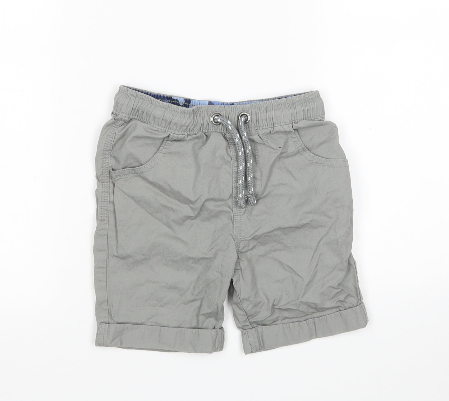 George Boys Grey  Cotton Chino Shorts Size 4-5 Years  Regular