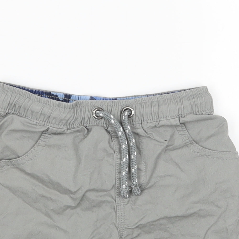 George Boys Grey  Cotton Chino Shorts Size 4-5 Years  Regular