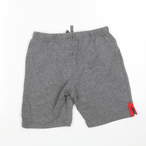 Marvel Comics Boys Grey  Cotton Sweat Shorts Size 8-9 Years  Regular