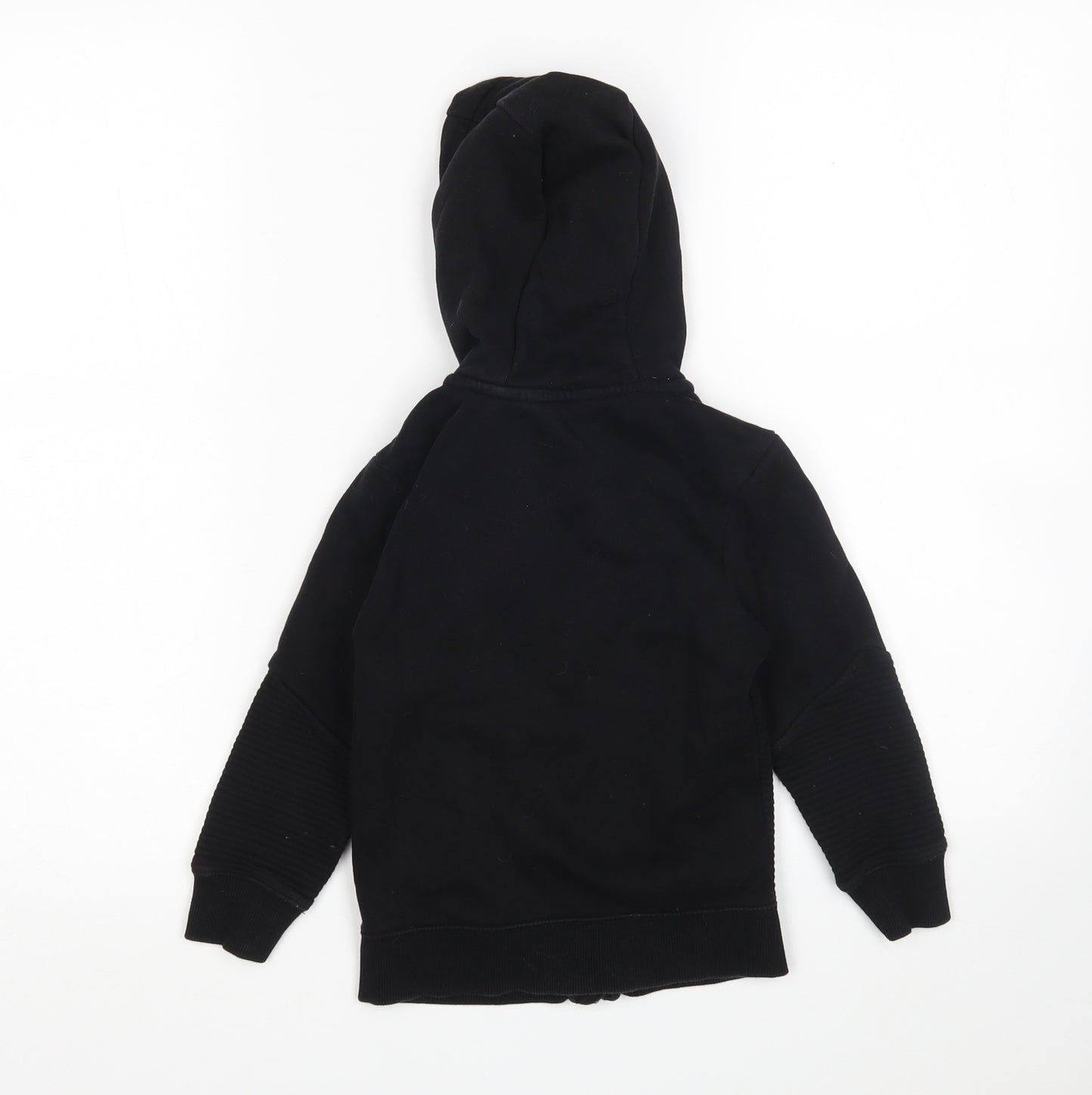George Boys Black  Cotton Full Zip Hoodie Size 4-5 Years