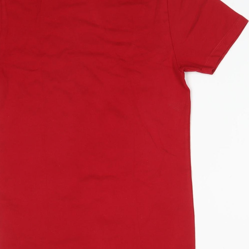Primark Mens Red  Cotton  T-Shirt Size XS Crew Neck