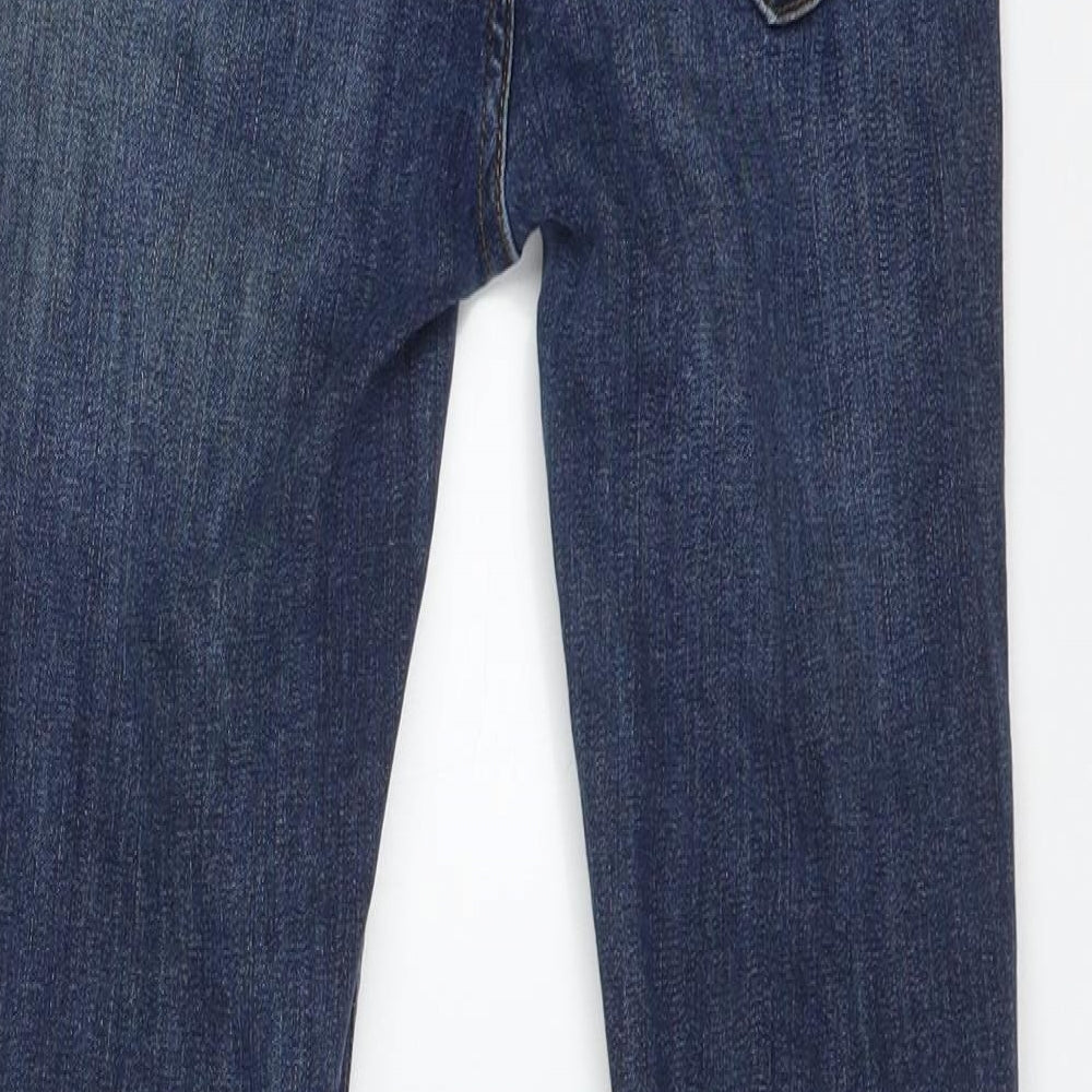 River Island Womens Blue  Cotton Skinny Jeans Size 6 L24 in Regular