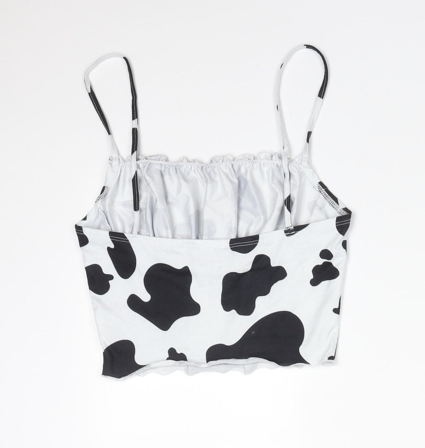 SheIn Womens Multicoloured Animal Print Polyester Camisole T-Shirt Size S