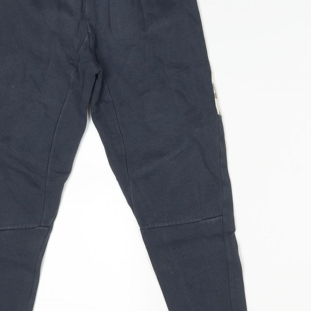 Nutmeg Boys Blue Camouflage Cotton Jogger Trousers Size 7-8 Years  Regular